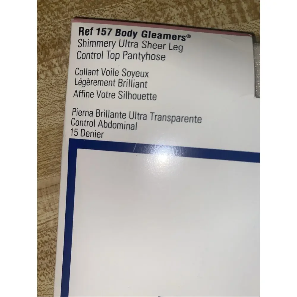 Givenchy Body Gleamers Hosiery Shimmery Ultra Sheer Control Top Cream Size B
